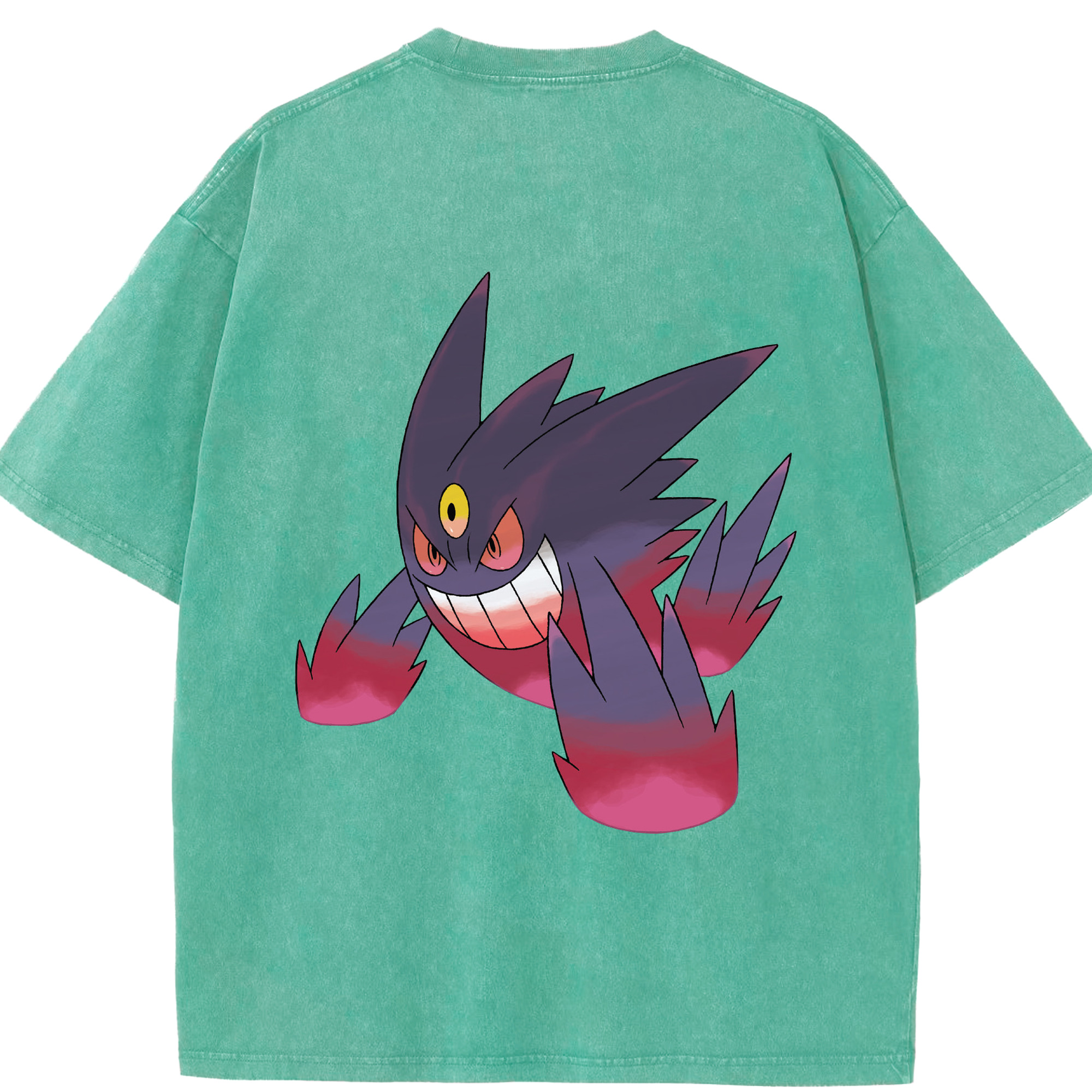 （画像用） ポケットモンスター Pokémon 綿100% ヴィンテージ風 半袖Tシャツ（背面プリント）